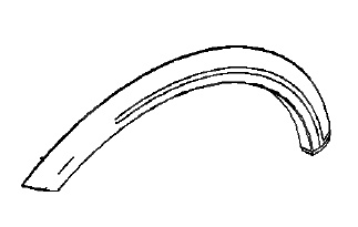 Listwa ochronna nadkola przedniego lewego ANTARA (charcoal)
